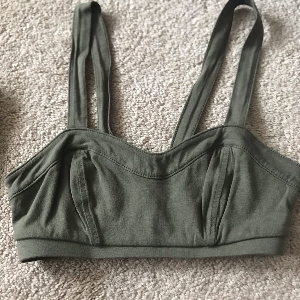 Army green bralette American Eagle